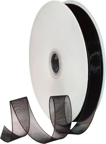 Miniatura 100 de Morex Ribbon 91803/100-609 Cinta de nailon Organdy, 5/8 pulgadas por 100 yardas, color rojo