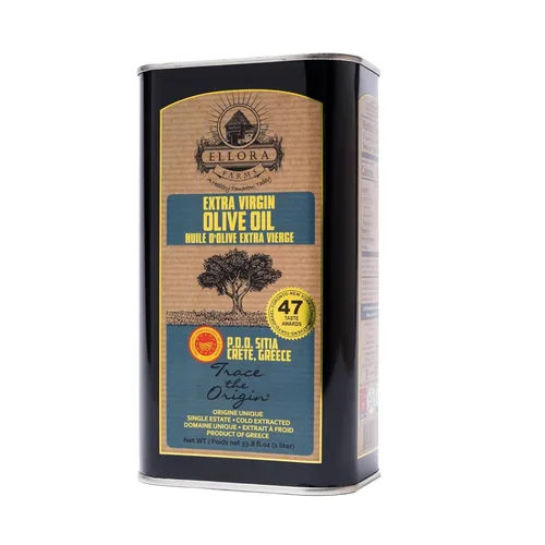 Miniatura 11 de Ellora Farms, Aceite de oliva virgen extra griego, DOP con certificación de finca única, ganador del premio de oro múltiple, rastreable, primera