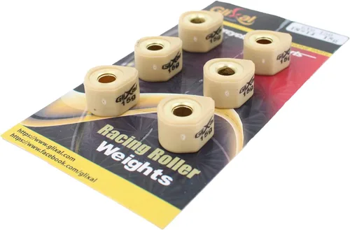 Miniatura 8 de Glixal deslizadores de variador polígono de alto rendimiento de 18x14mm, rodillos deslizantes de carreras de peso de 152QMI 157QMJ GY6 125cc 150cc