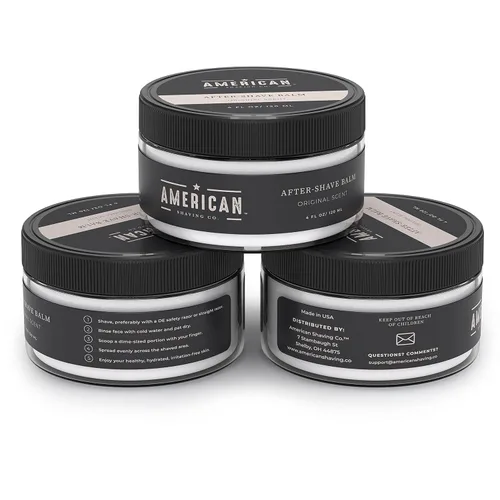 Miniatura 6 de American Shaving Co - Bálsamo para después del afeitado para una piel suave (aroma original), sedosa y libre de irritación, calma e hidrata la cara