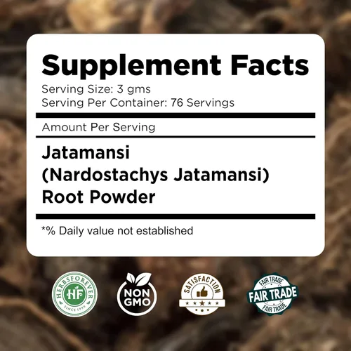 Miniatura 3 de HerbsForever Jatamansi Powder - Nardostachys Jatamansi - Hierba para aliviar el estrés - Actúa como un tónico cerebral - Ayuda a mejorar la memoria