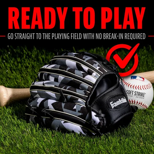 Miniatura 6 de Franklin Sports Kids-Baseball Gloves - RTP Child's Tball Glove - Boys + Girls Teeball Mitt Set - Kids + Toddler - Right or Left Hand Throw - 9.5