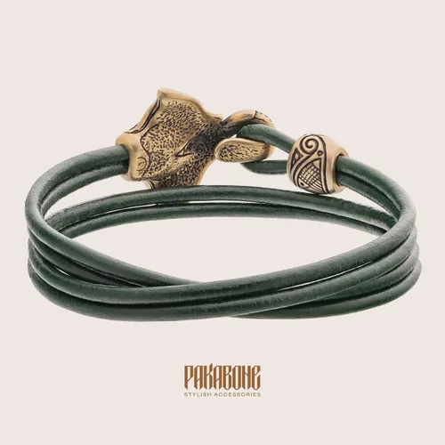 Miniatura 3 de Pulsera maorí con pulsera de océano de manta rayo con peces de patín para hombres y mujeres, él, joyería tribal náutica polinesia