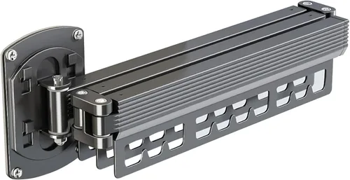 Miniatura 2 de Tendedero retráctil para colgar en la pared, para colgar ropa, ahorra espacio, plegable, para balcón, lavandería, baño, patio, apartamento, Gris