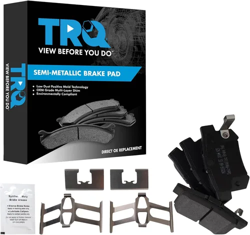 Miniatura 46 de TRQ Pastillas de freno delanteras semi metálicas compatibles con Ford Expedition 2018-2021 F-150 2018-2020 Lincoln Navigator 2018-2022