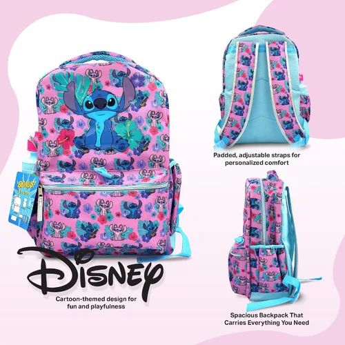 Miniatura 2 de Juego de mochila de 16 pulgadas para niñas y niños, mochila para niños de jardín de infancia y primaria con accesorios para la escuela, viajes