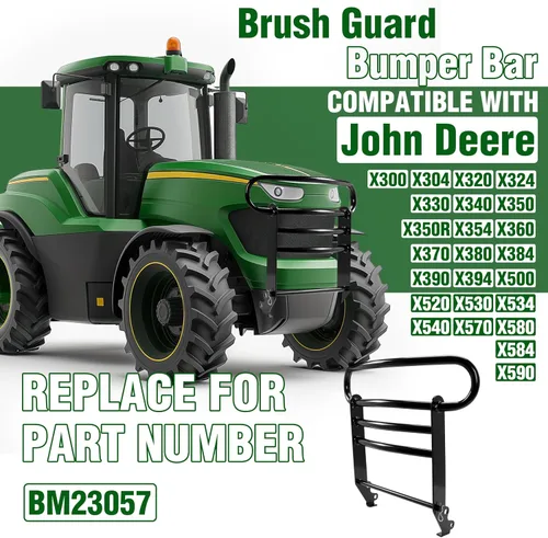 Miniatura 2 de ECOTRIC Barra protectora de parachoques compatible con John Deere X300 X500 Series X380 X384 X390 X394 X570 X580 X584 X590 Repuesto para número