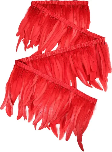 Miniatura 34 de THARAHT 50 piezas de plumas de cola de gallo, naturales, de 12 a 14 pulgadas (30-35 cm) para manualidades, bodas, atado de moscas, plumas para Rosa