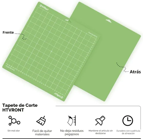 Miniatura 3 de HTVRONT - Alfombrilla de corte, 6 alfombrillas de corte de 12 x 12 pulgadas (estándar, ligera, fuerte, agarre de tela) compatibles con Cricut Maker