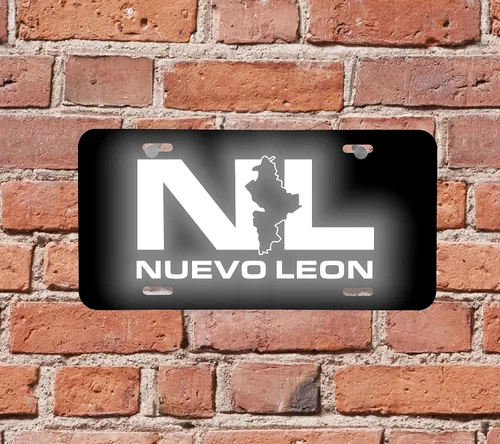 Miniatura 2 de Nuevo Leon NL - Placa de matrícula de aluminio de 6 x 12 pulgadas, gráfico reflectante