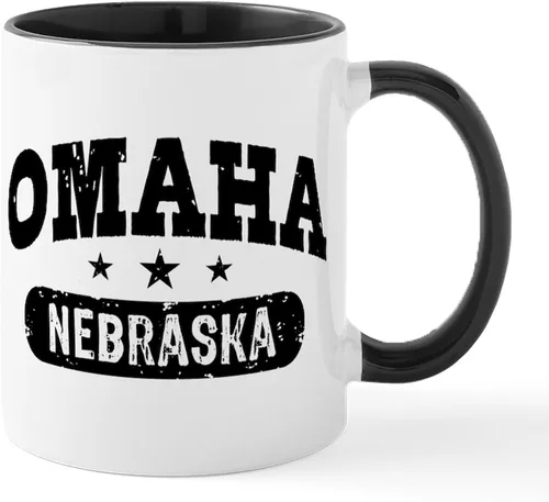 Miniatura 38 de CafePress I Love Nebraska Taza de café de cerámica de 11 oz (11.0 fl oz)