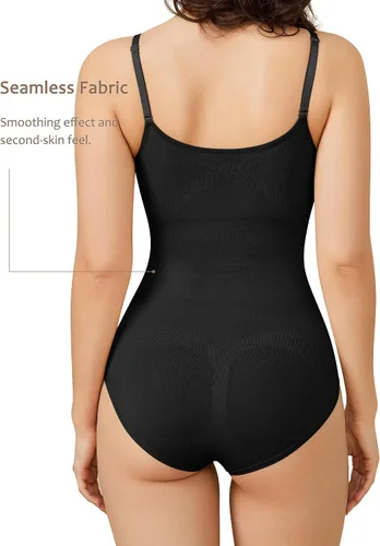 Miniatura 2 de BRABIC Body sin mangas con cuello en V para mujer con control de abdomen