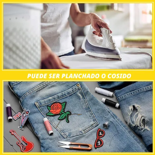Miniatura 4 de Harsgs 70 parches bordados de estilos surtidos al azar, colores vivos brillantes, apliques de parche para coser o planchar para ropa, vestido, 80
