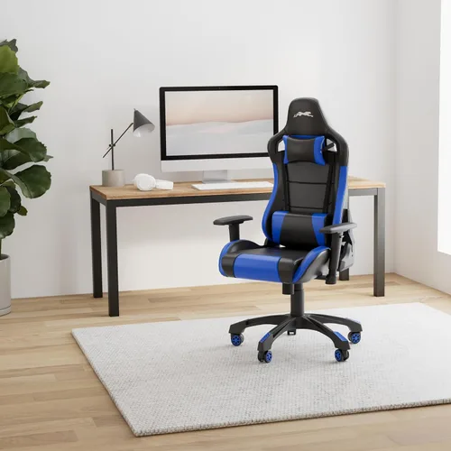 Miniatura 2 de Leopard - Silla de juegos con respaldo alto, silla de oficina de piel sintética, sillas de videojuegos ajustables, silla giratoria de carreras