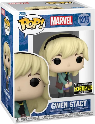 Miniatura 2 de POP Marvel: Spider-Man – Figura de vinilo Funko exclusiva de Gwen Stacy (con funda protectora de caja compatible), multicolor, 3.75 pulgadas