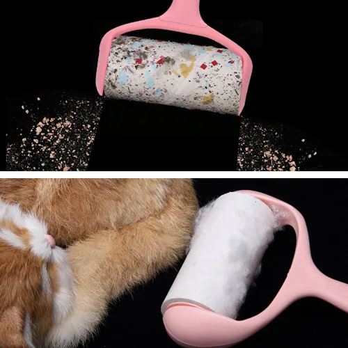 Miniatura 8 de Rodillo de pelusa, 9 recambios de 540 hojas, kit de removedor de pelo de mascotas súper adhesivo, cepillo de pelusa para ropa, alfombras, asientos 1