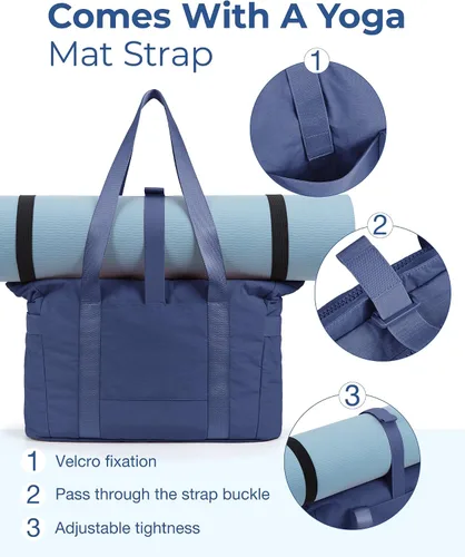 Miniatura 3 de BAGSMART Bolsa de mano para mujer, bolsa de mano con cremallera, bolsa de hombro grande con asa superior para viajes, trabajo, compras, gimnasio