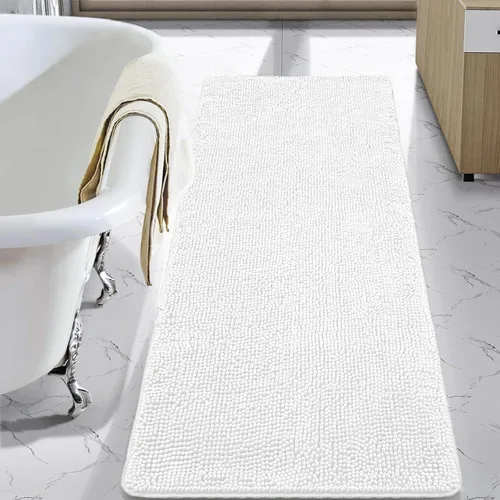 Miniatura 60 de LOCHAS Alfombra de Baño de Lujo Lanuda Tapete de Baño 24 x 17 Pulgadas, Alfombras de Baño Lavables Antideslizantes para Baño y Ducha, Alfombras