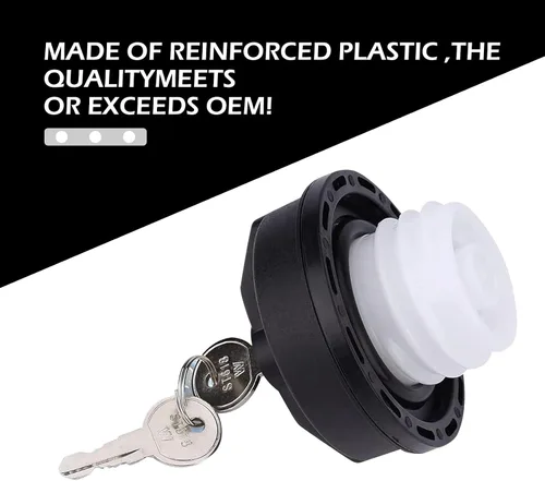 Miniatura 3 de Tapa de depósito de combustible con bloqueo, tapa de sello de depósito de combustible de plástico con dos llaves, repuesto OEM #77300-47020 10504