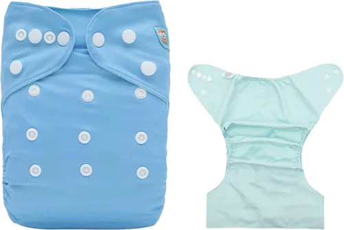ALVABABY Baby Cloth Diaper Cover, Swim Diaper,Nappy Shell Baby Girls and Boys Azul