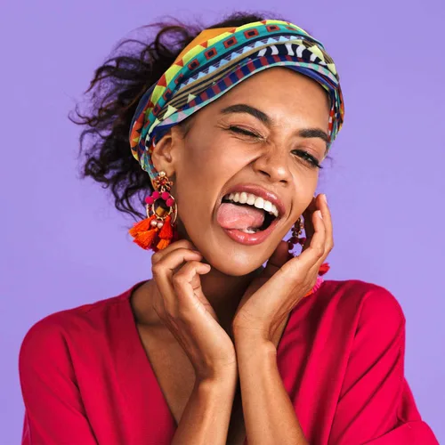 Miniatura 6 de SATINIOR 8 bandanas africanas para cubrir la cara, estilo bohemio, pasamontañas, bufanda para mujer, multicolor, M, Multicolorido