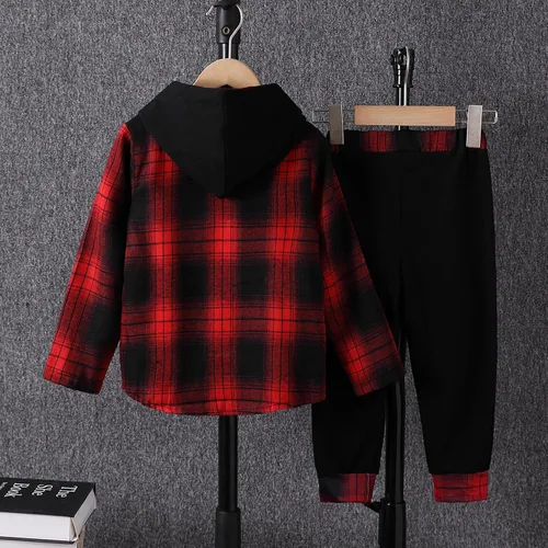 Miniatura 57 de Conjunto de ropa para bebés y niños pequeños, camisa con capucha y pantalones deportivos para otoño e invierno