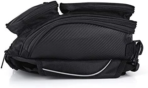 Miniatura 9 de Aramox Bolsa de tanque de motocicleta, bolsa magnética universal, bolsa de sillín de motocicleta con correa