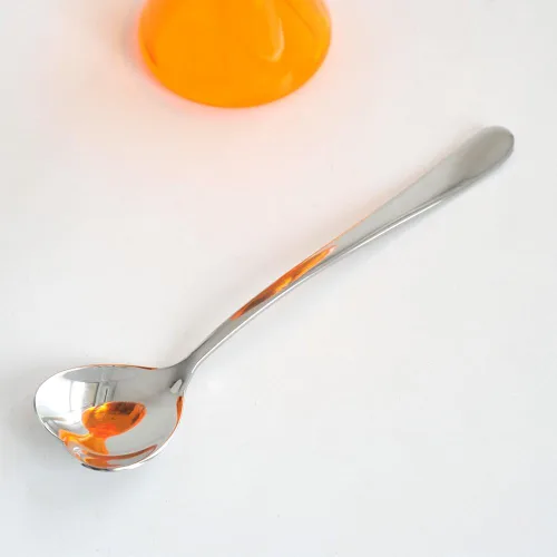Miniatura 11 de Alessi AMMI01S AZ Big Love - Juego de helados de diseño, cuenco en acero inoxidable 18/10 y resina termoplástica, color azul y cuchara de acero
