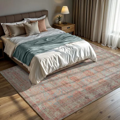 Miniatura 309 de GLN Rugs Traditional Collection - Alfombra de felpilla lavable a máquina, tradicional lavable, antideslizante, alfombra de felpilla de pelo corto