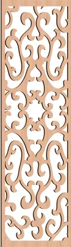 Miniatura 78 de Smithfield Paneles de pared decorativos de madera con calado, 13 3/8 pulgadas de ancho x 34 3/8 pulgadas de alto x 3/8 de alto, roble rojo rojo