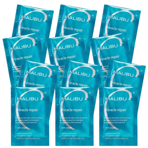 Miniatura 11 de Malibu C Miracle Repair Treatment - Proteína nutritiva y vitamina B5 para hebras de cabello débiles y dañadas