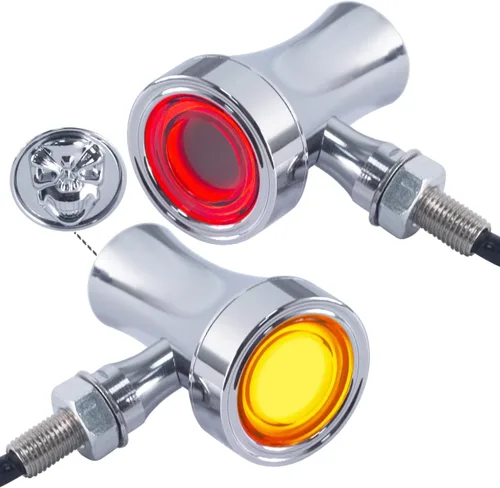 Miniatura 21 de FATECIM 2X Luces Traseras LED para Motocicleta, Señales de Giro, Luces de Marcha, Luz de Freno, Señal de Giro Trasera, Indicador de Señal de Giro