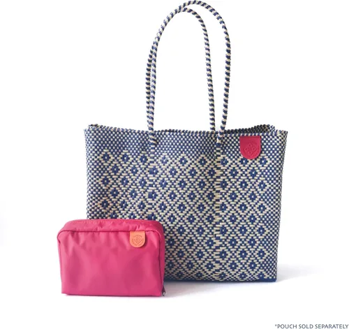 Miniatura 4 de Mixte Tejido Super Bolso de Mano, Bolso de Plástico Reciclado Tejido a Mano, Bolso Tejido Mexicano, Bolso de Playa, Bolso de Verano, Bolso de Playa