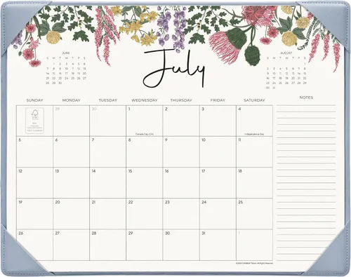 Miniatura 9 de Cabbrix Calendario de escritorio 2026 con alfombrilla de escritorio, calendario de escritorio de 15 x 12 pulgadas, de enero de 2026 a junio de 2027