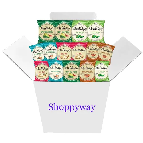Miss Vickie's Kettle Cooked Potato Chips Variety Pack, 1.375 oz (Pack of 15) Bundled by Shoppyway