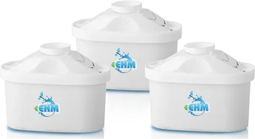 EHM Cartucho de repuesto para jarra de agua alcalina SureFlow: agua potable saludable, pH 8.5-9.5, sistema de filtración e hidratación de 6 etapas