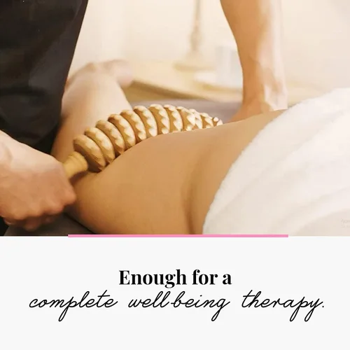 Miniatura 7 de tuuli Masaje anticelulítico Set Masajeador de espalda Masajeador Rodillo de masaje trasero Rodillo con mango Maderotherapy Hecho de madera