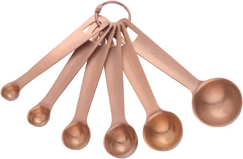 Miniatura 16 de Meisha - Juego de 6 cucharas medidoras de acero inoxidable de alta calidad, juego de herramientas de medición de cocina de metal de alta calidad