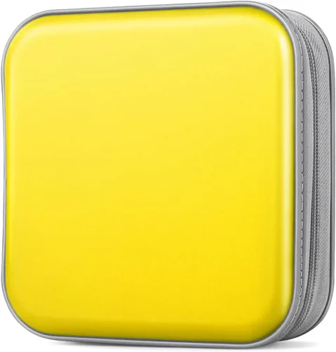 Miniatura 14 de Estuche para CD/DVD, 48 Capacidad, Negro, Plástico, Portátil, Ligero