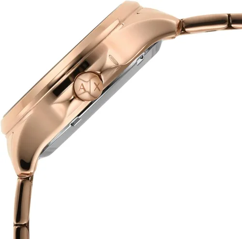 Miniatura 5 de Armani Exchange - Reloj de vestir de acero inoxidable con tres manos para mujer, Oro rosa automático, Reloj automático