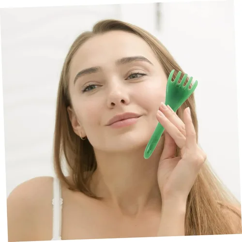 Miniatura 4 de Healeved 2 unids herramienta de cabeza para el cuidado del cabello peine masaje resina cera de abejas mujeres cuero cabelludo chatarra gusha