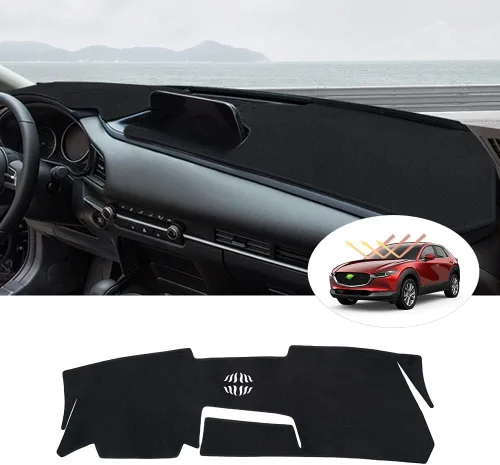 Miniatura 54 de Autorder - Tapete para salpicadero para 2007-2013 Chevy Chevrolet Silverado/GMC Sierra con dos guanteras, accesorios, cubierta de salpicadero
