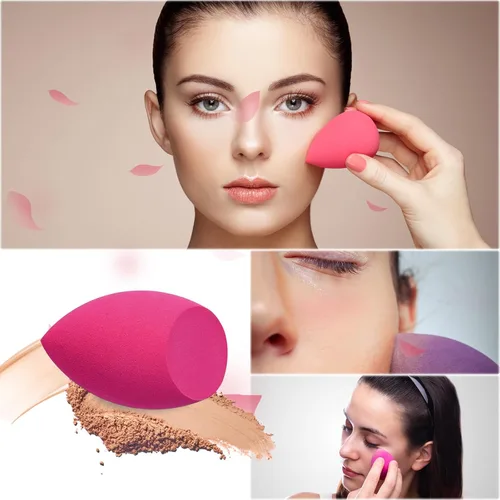Miniatura 7 de COSTICA - Juego de esponjas de maquillaje, 8 esponjas de belleza para base, crema y polvo, esponja de belleza multicolor para maquillaje con 2 mini