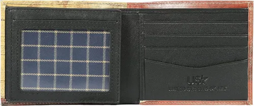 Miniatura 4 de Billetera para hombre con 2 ventanas de identificación diseño duradero y gráficos
