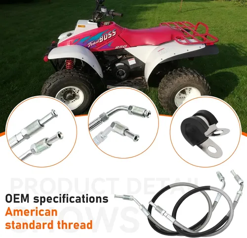 Miniatura 6 de JAVIK 1930752 1930753 Manguera de Freno Delantera Izquierda Derecha para Polaris Sportsman Xplorer Big Boss Magnum Trail Boss Trail Blazer Xpress