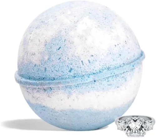 Miniatura 10 de Ivy & Bauble Bombas de baño hechas a mano con aroma de bastón de caramelo con anillo sorpresa, regalo de Navidad en el interior para mujer
