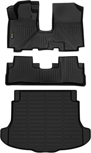 Miniatura 83 de HAFIDI® - Tapetes para auto con almacenamiento debajo del asiento, para todo clima, antideslizantes, de elastómero termoplástico, para la primera