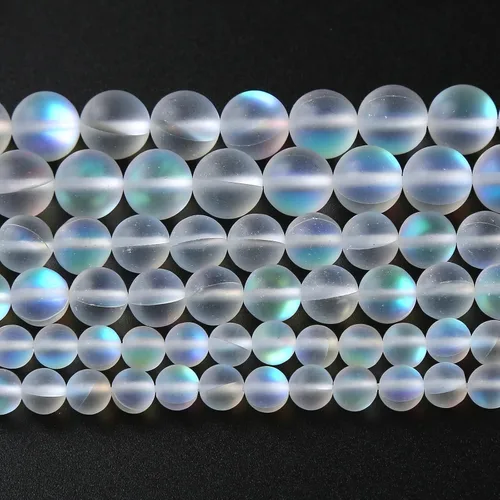 Miniatura 22 de 45 piezas de cuentas de piedra natural de arco iris de Alashan de 8 mm de ágata para hacer joyería, cuentas de piedra de 15" para pulseras