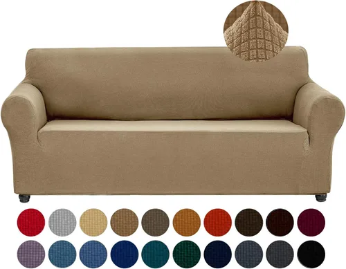 Miniatura 41 de Joccun Funda Elástica para Silla Sofá, Funda de Sofá de 1 Pieza Tela Jacquard de Spandex con Parte Inferior Elástica, Protector de Muebles Lavable