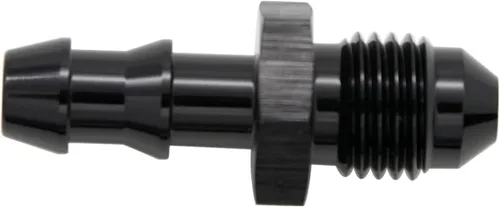 Miniatura 5 de Negro recto aluminio 4AN macho Flare a 1/4 "(6.3mm) Barb Push Hose Barb Fitting Adapter